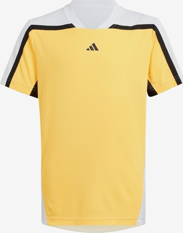 T-Shirt fonctionnel ADIDAS PERFORMANCE en jaune : devant