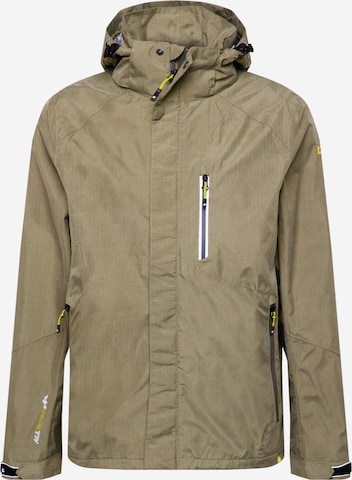 KILLTEC Outdoor jacket 'Carleb' in Green: front