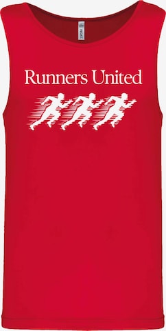 T-Shirt fonctionnel F4NT4STIC en rouge : devant