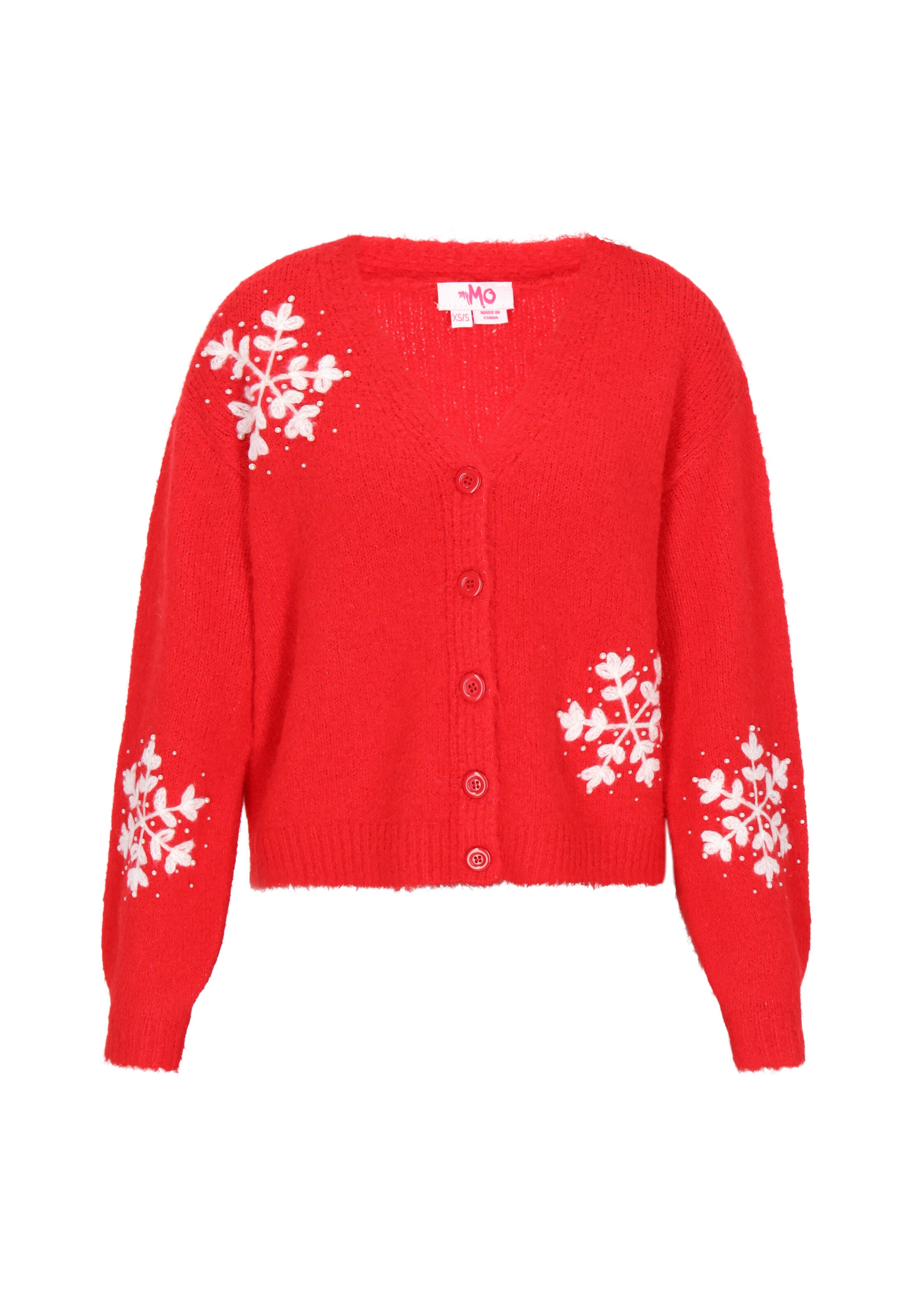 MYMO - Cárdigan en rojo: frente