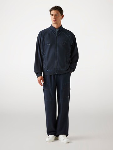 GUESS Zip-Up Hoodie in Blue