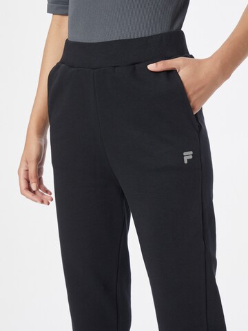 FILA Tapered Workout Pants 'ROSETO' in Black