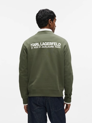 Sweat-shirt 'Rue St-Guillaume' Karl Lagerfeld en vert : devant
