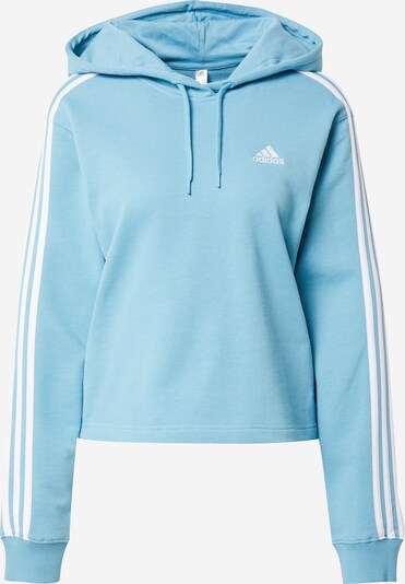 ADIDAS SPORTSWEAR Sport sweatshirt 'Essentials 3-Stripes French Terry ' i himmelsblå / vit, Produktvy