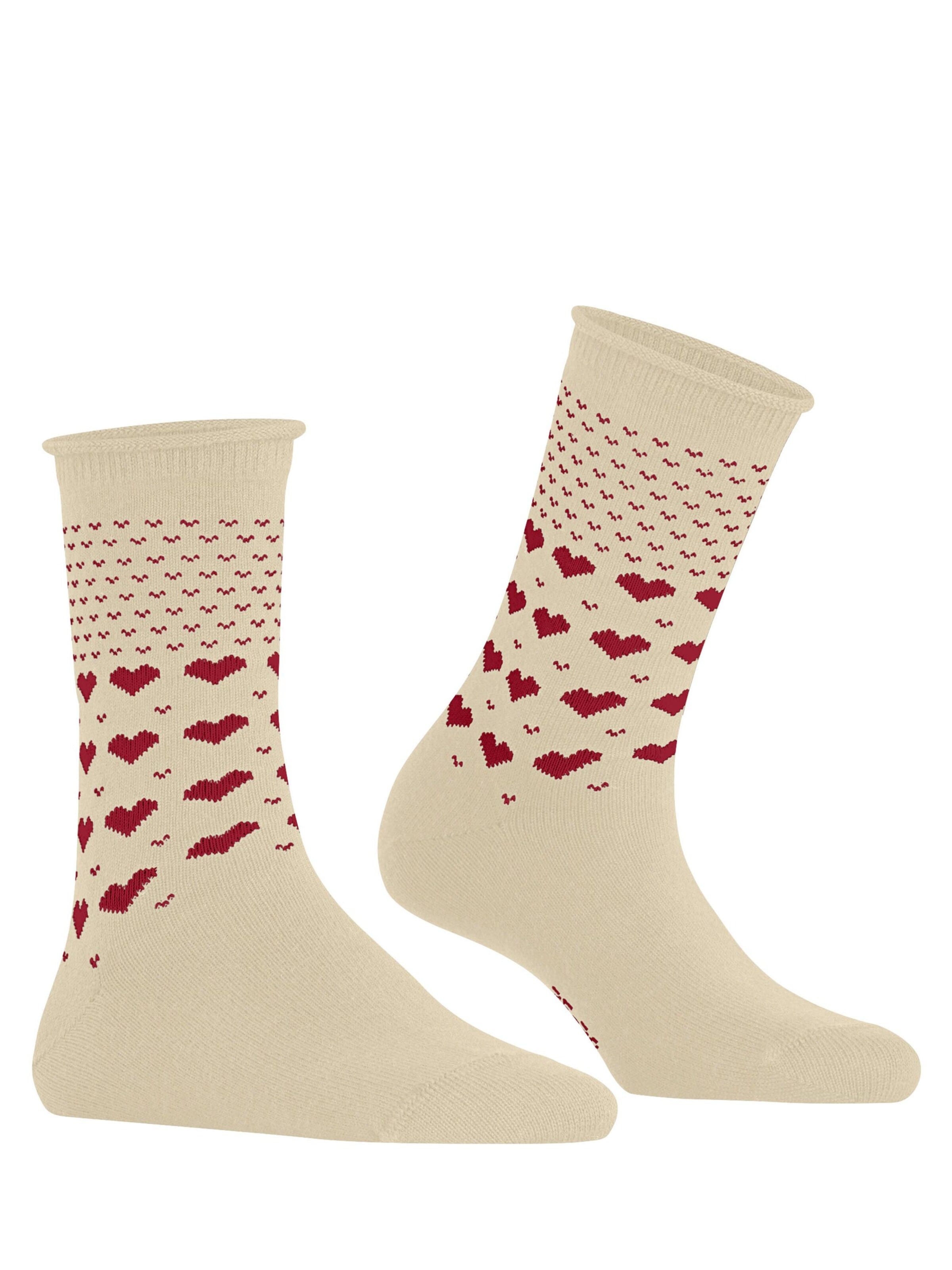 ESPRIT Socken 'Warming Hearts'‌‌‌‌‌‌‌‌ in Beige