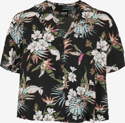 Urban Classics Bluse in braun / grün / pink / schwarz / weiß, Produktansicht
