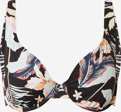 Sutien costum de baie ROXY pe albastru / portocaliu / negru / alb, Vizualizare produs