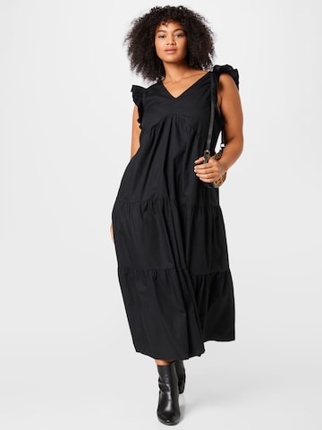 Rochie 'LINDSEY' de la ONLY Curve pe negru