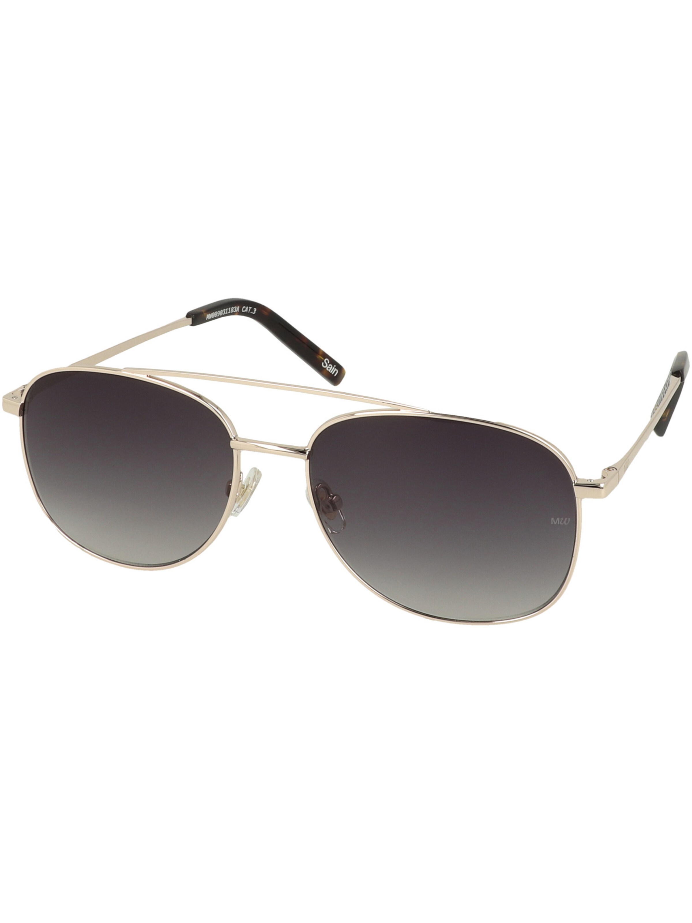 MessyWeekend Sunglasses ' SAIN ' in Gold: front