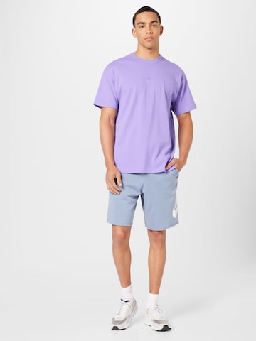 Nike Sportswear Широка кройка Панталон 'CLUB ALUMNI' в синьо