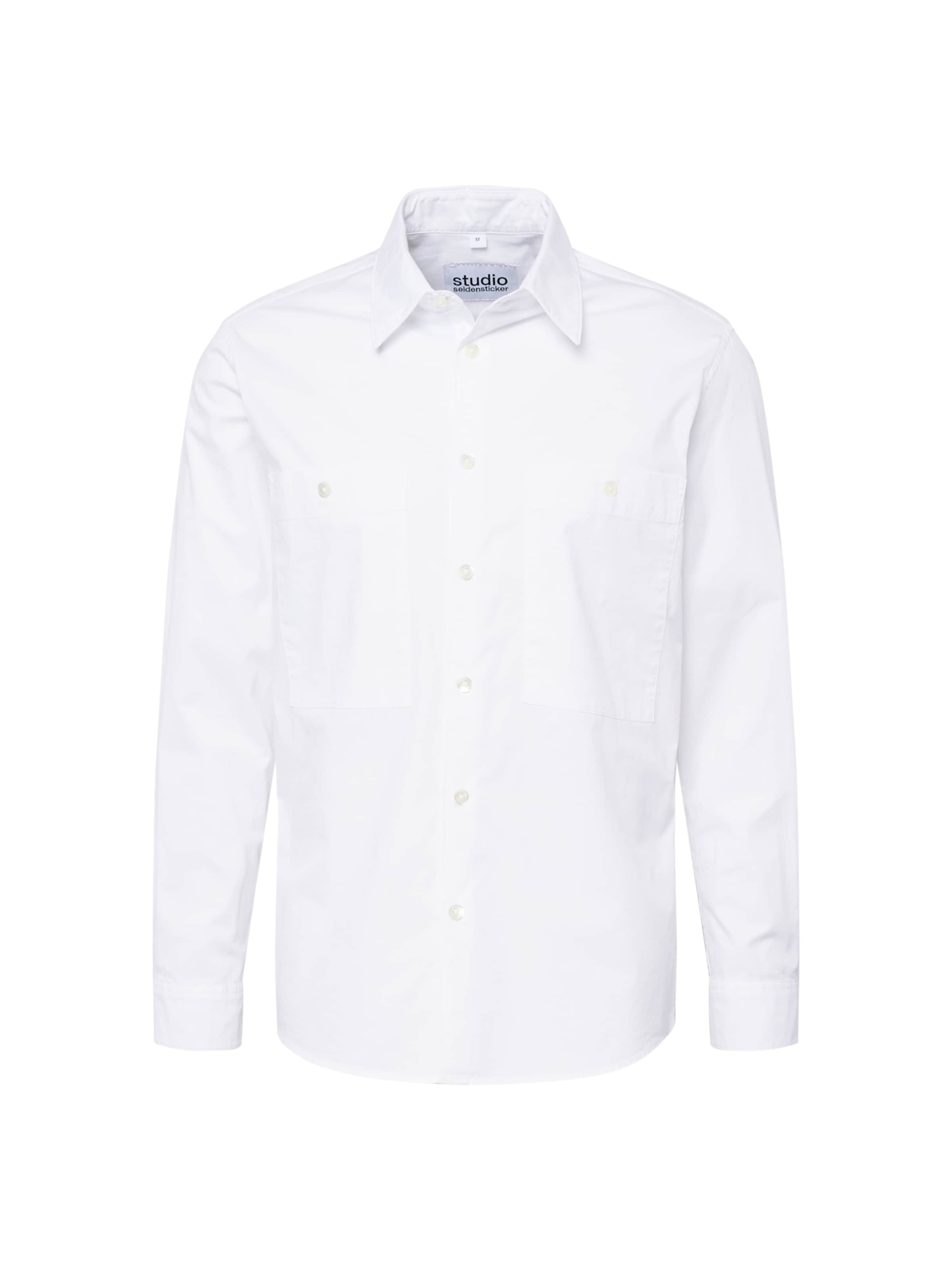 Regular fit Camicia di Studio Seidensticker in bianco: frontale