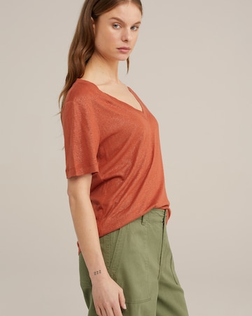 T-shirt WE Fashion en marron