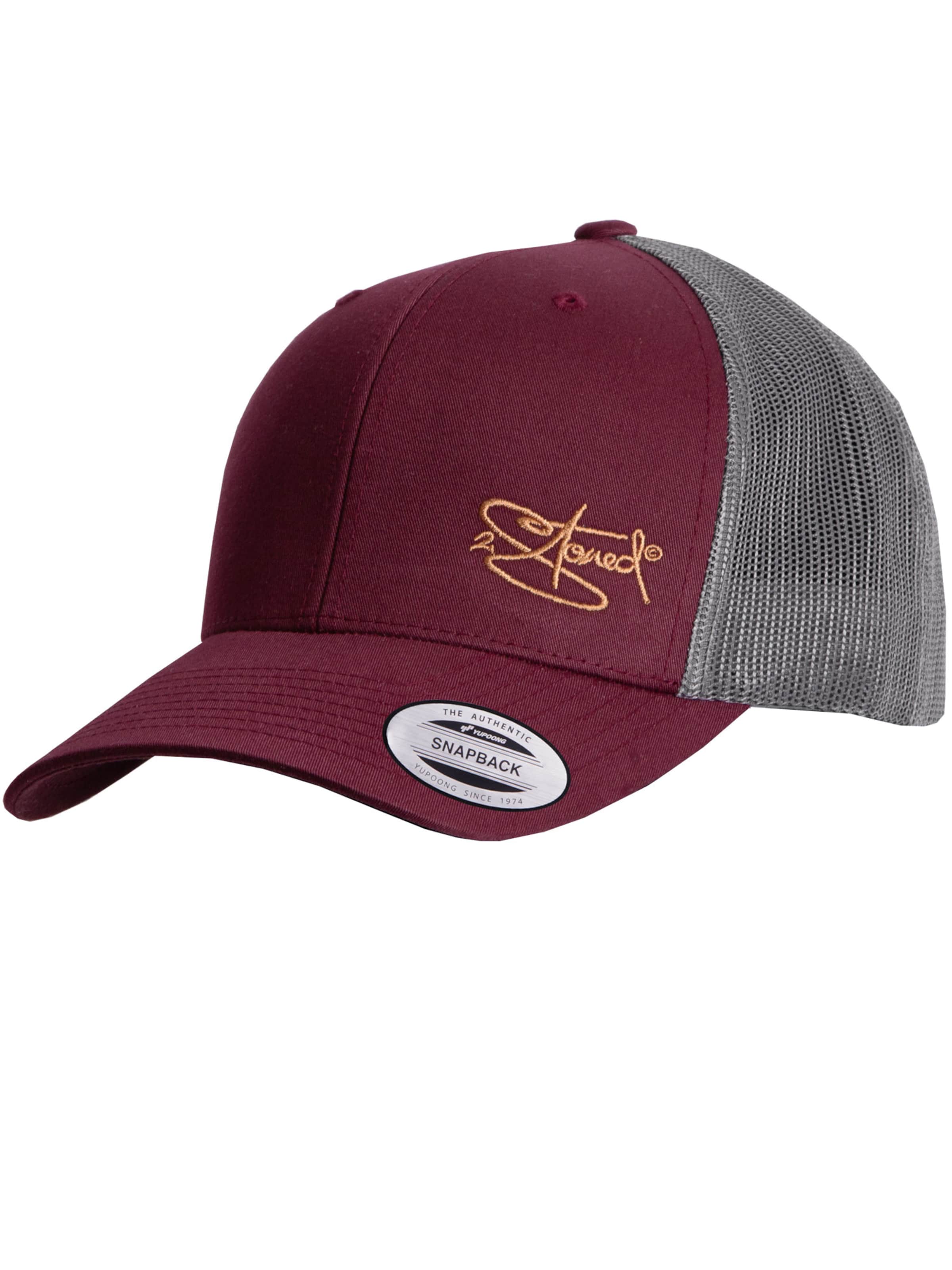 2Stoned Cap 'Flexfit Trucker Retro 2-Tone' in Red: front