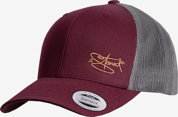 2Stoned Cap 'Flexfit Trucker Retro 2-Tone' in Red: front