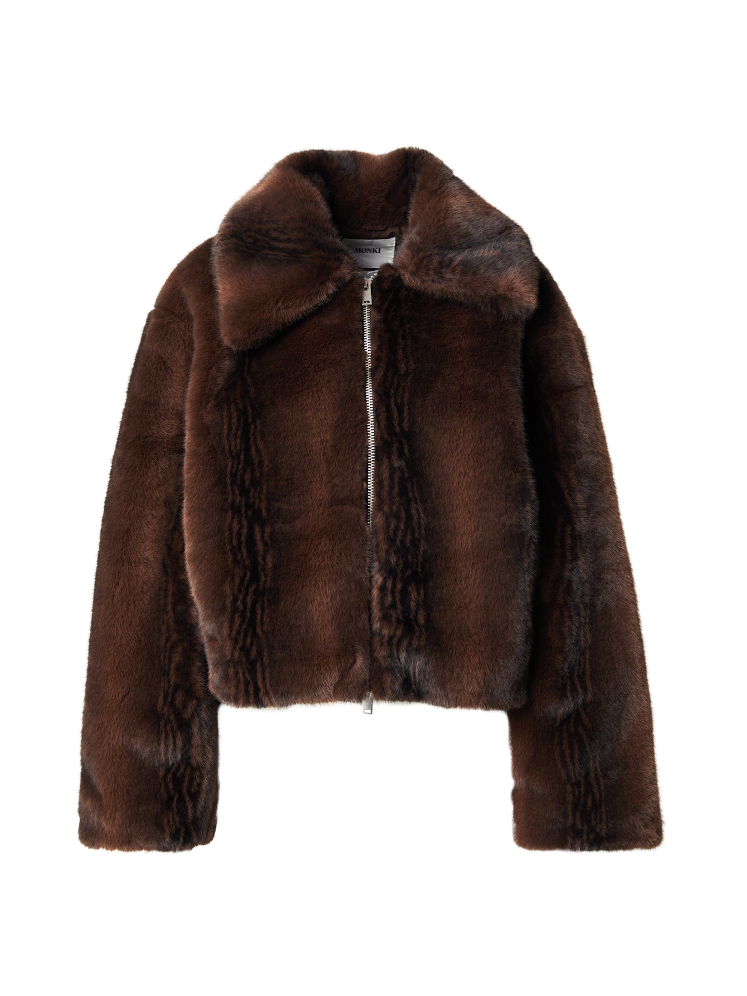 Monki Winter Jacket in Brown: front