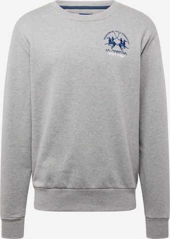 La Martina Sweatshirt in Grey: front