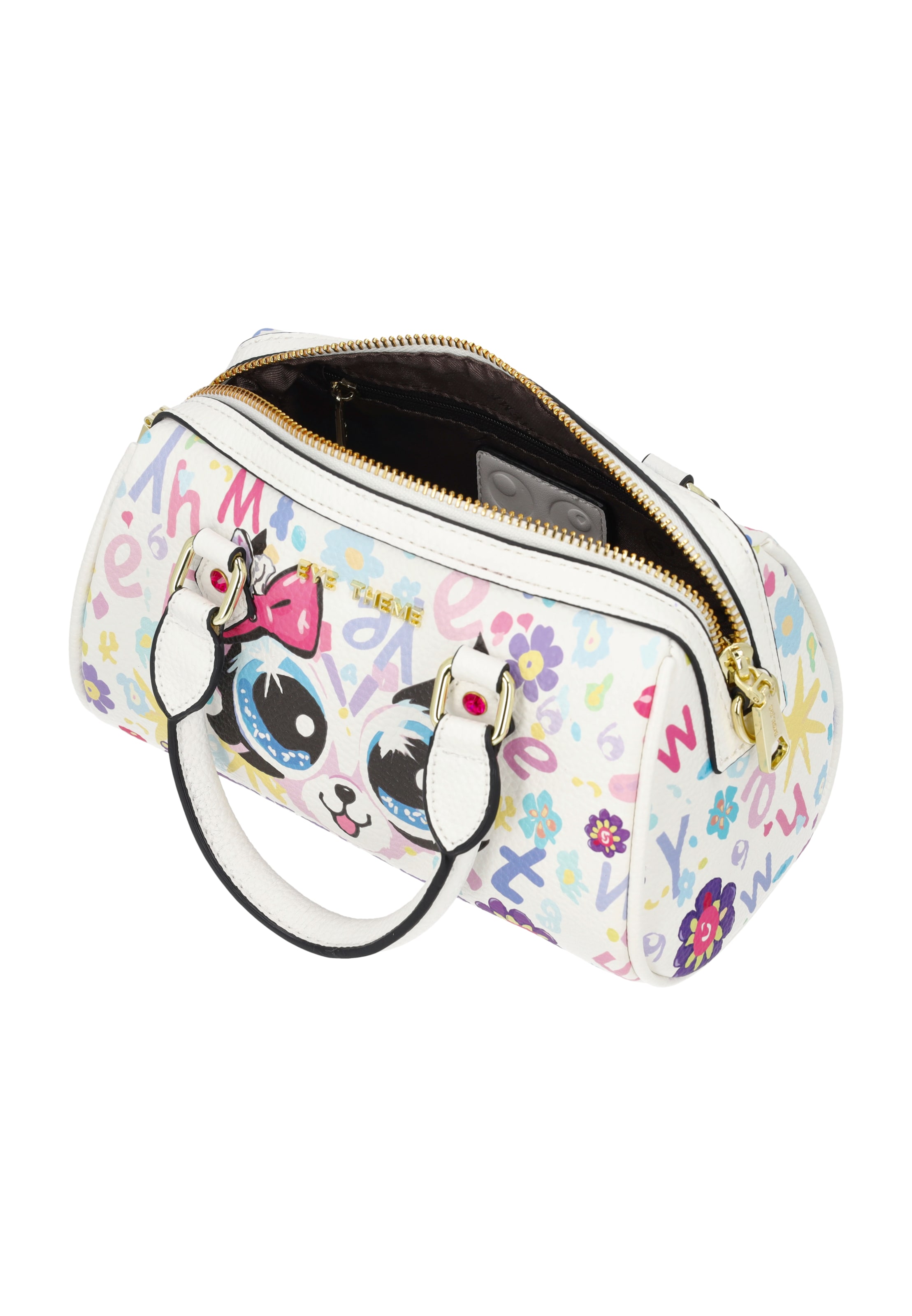 MYMO - Bolso de mano 'POP EYETHEME' en blanco