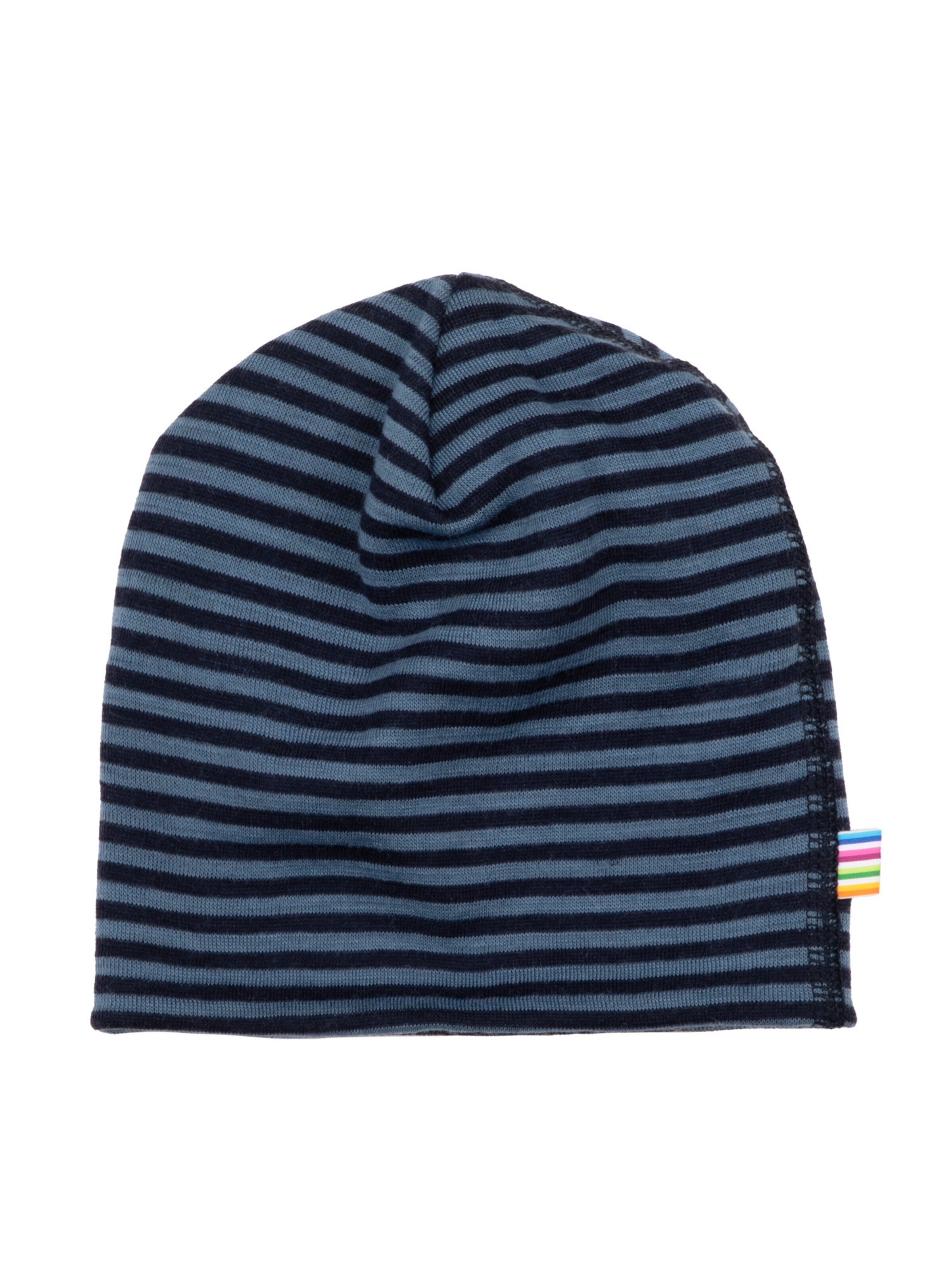 JOHA Beanie 'Beanie aus Merinowolle' in Blue: front