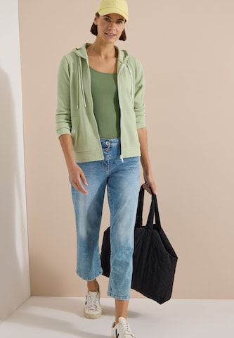 CECIL Sweatjacke in Grün