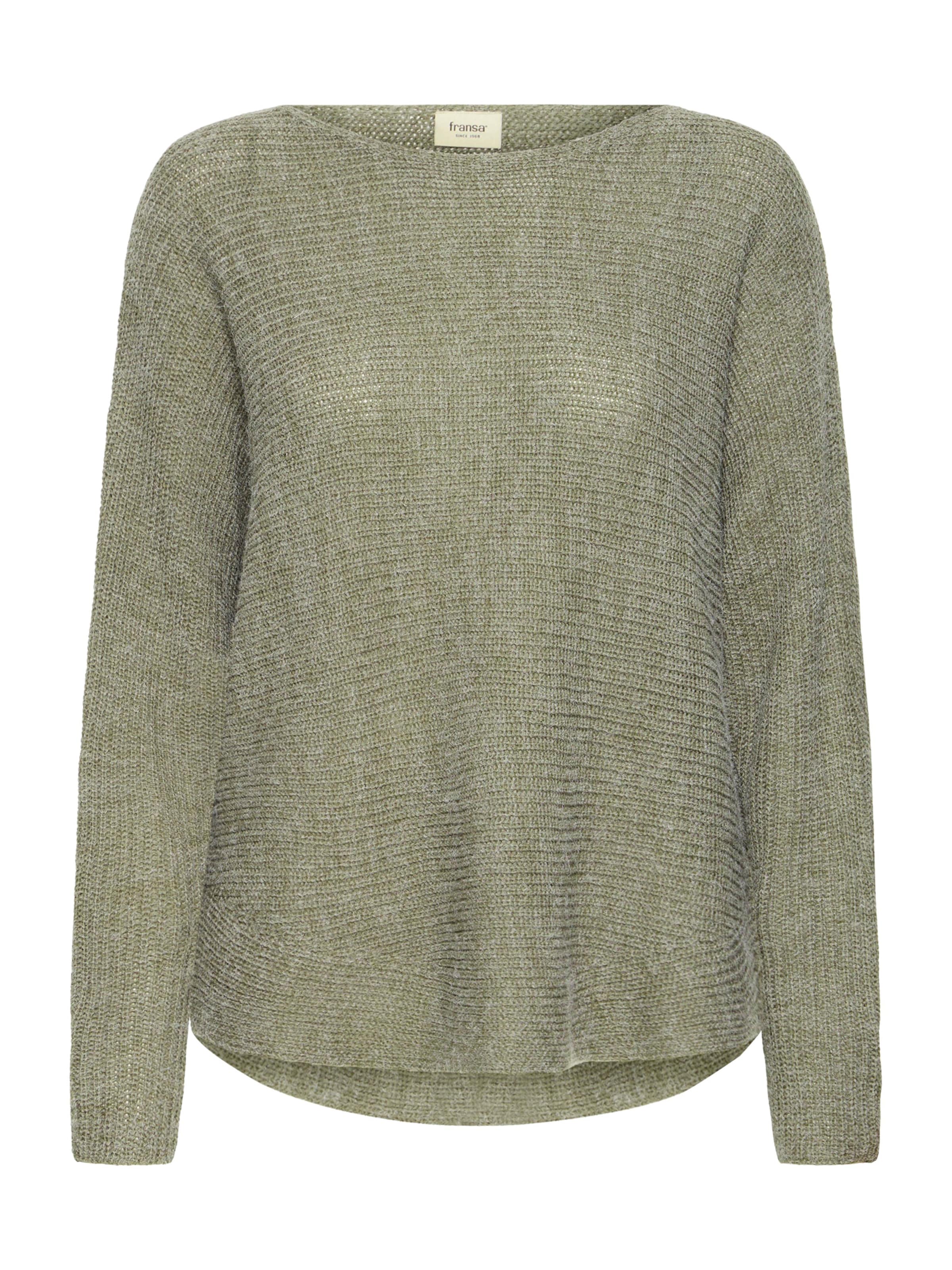 Fransa Sveter 'FRERETTA' - Zelená: predná strana
