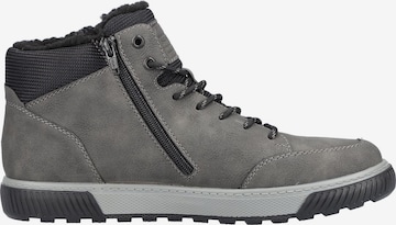 Rieker Lace-Up Boots in Grey