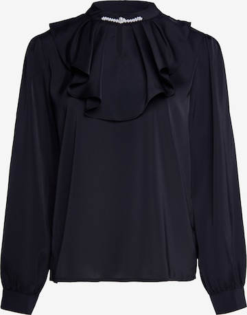 usha BLACK LABEL Blouse in Zwart: voorkant