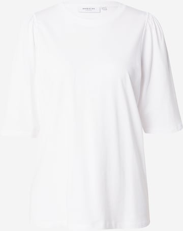 MSCH COPENHAGEN Тениска 'Maica' в бяло: отпред