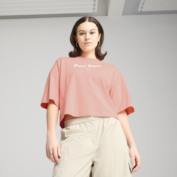 PUMA Shirt 'Premium Ess' in Pink