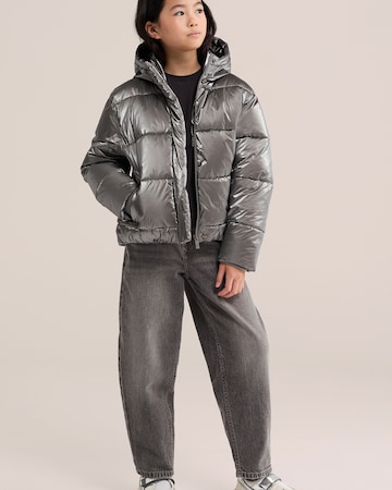 WE Fashion Winterjas in Zilver