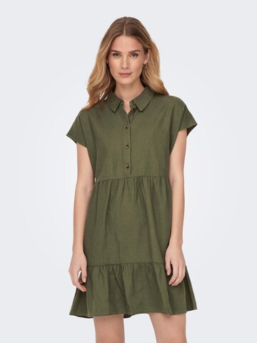 JDY Платье-рубашка 'Say' в Зеленый: спереди