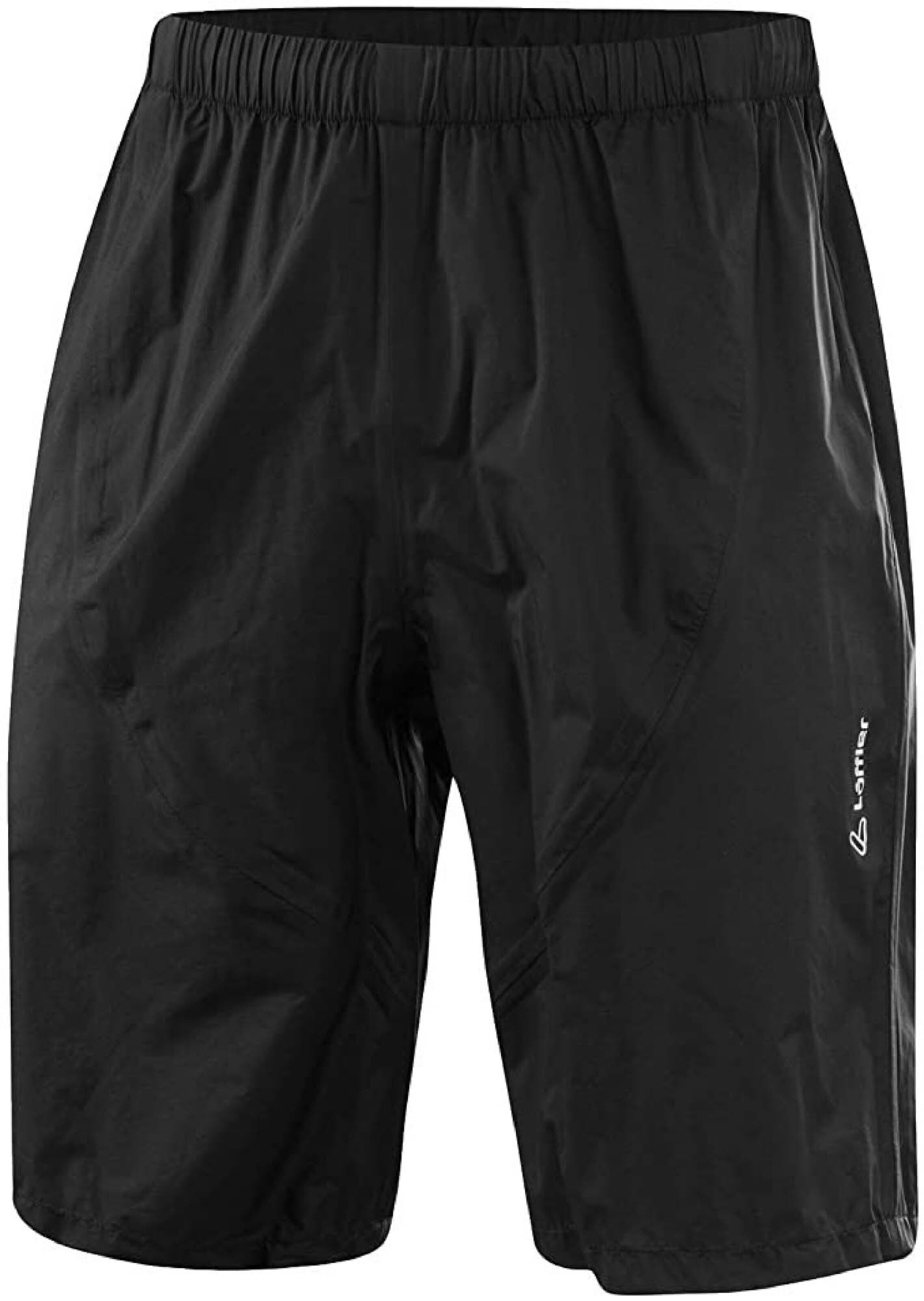 Löffler Regular Workout Pants in Black: front