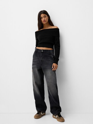 Bershka Sweater in Black