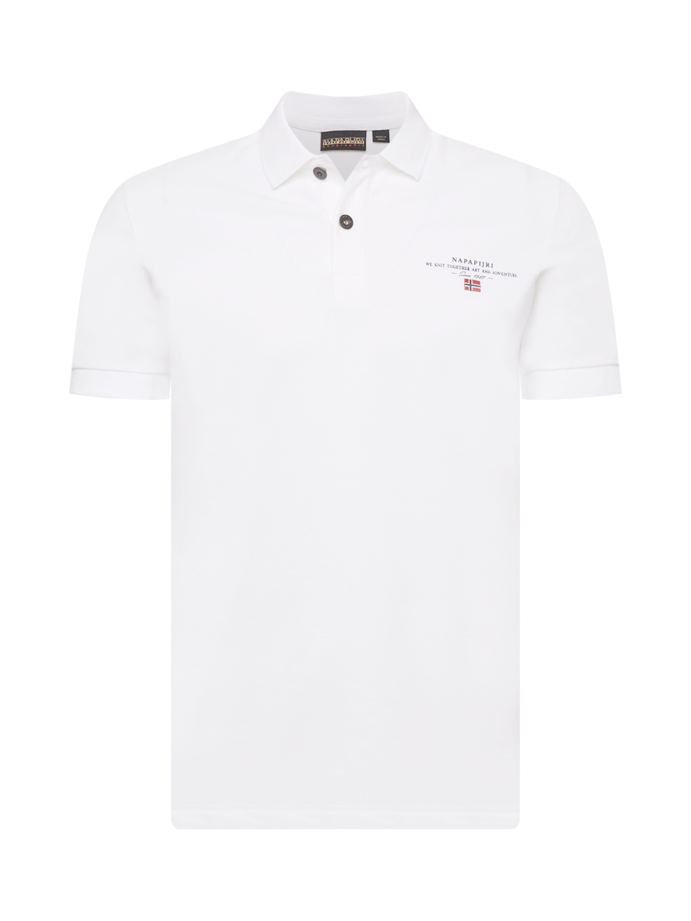 NAPAPIJRI Poloshirt 'ELBAS' in Weiß: Vorderseite
