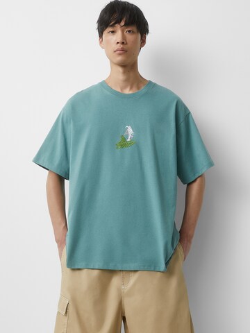 Pull&Bear T-Shirt in Grün: Vorderseite