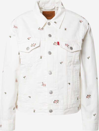 LEVI'S Jacke 'Ex-Boyfriend Trucker' in hellgrün / hellpink / white denim, Produktansicht