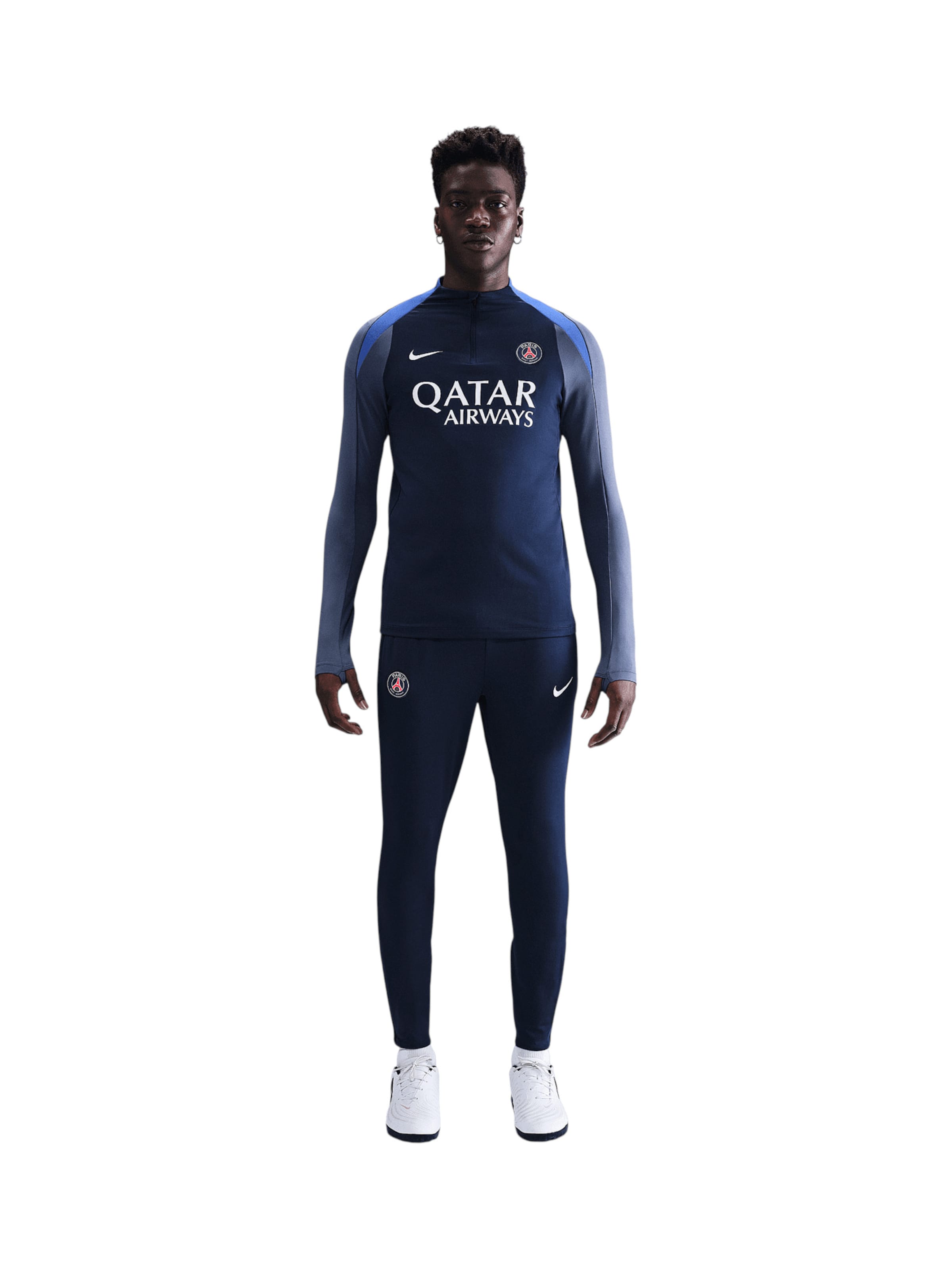 NIKE Funkcionális felső 'Paris Saint-Germain Strike' - kék: elől