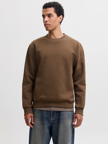 JACK & JONES Свитшот 'JJEBRADLEY' в Коричневый: спереди