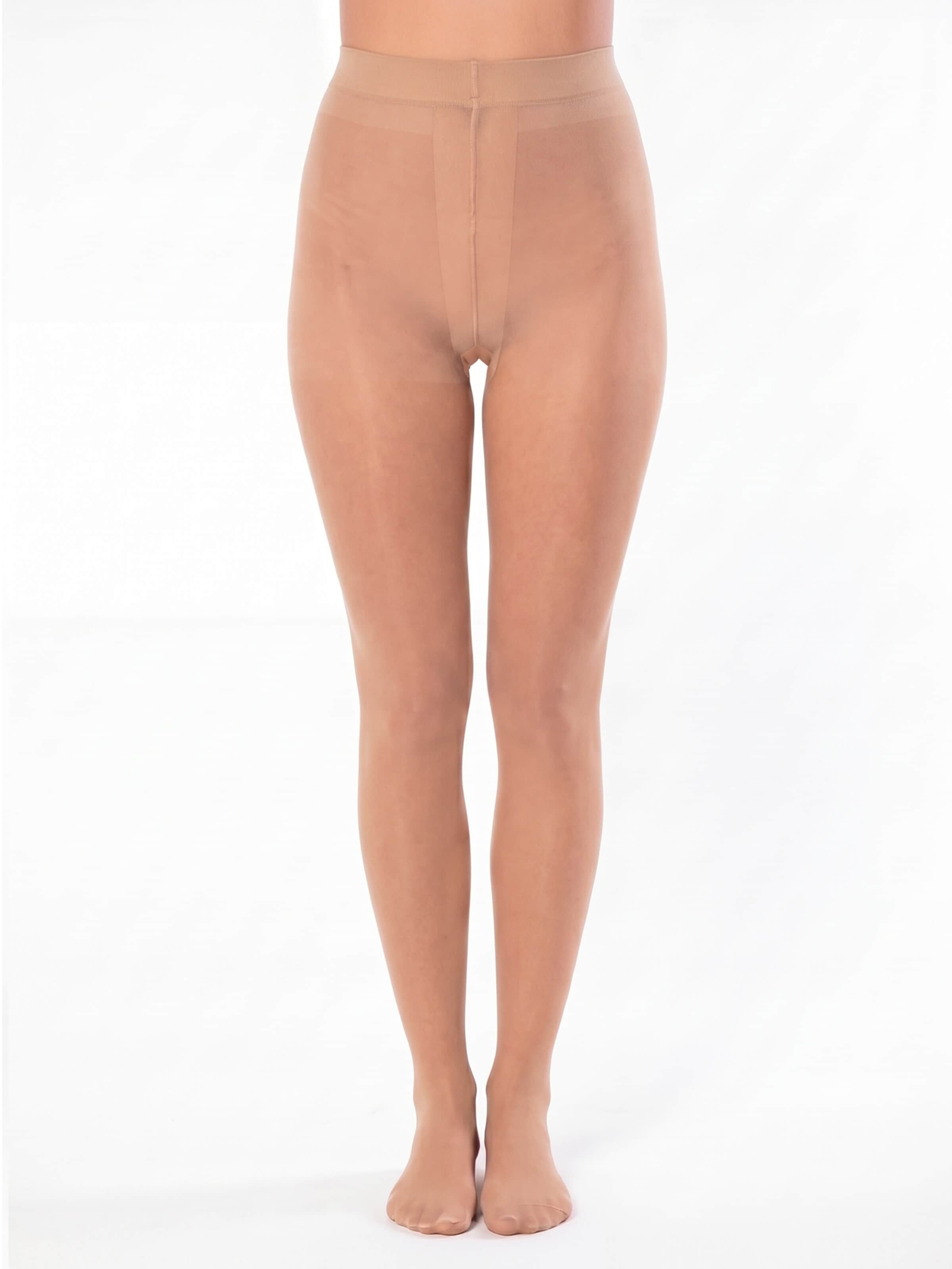 Calzamaglia 'Ouvert 20 Feinstrumpfhose' di GLAMORY in beige: frontale