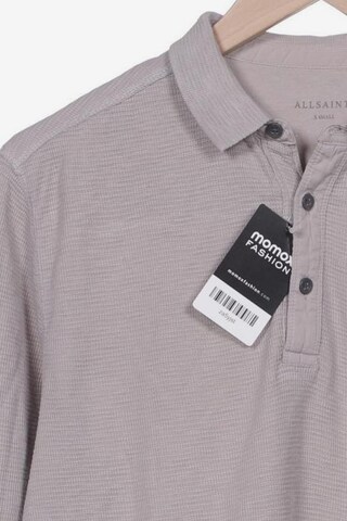 AllSaints Poloshirt XS in Grau