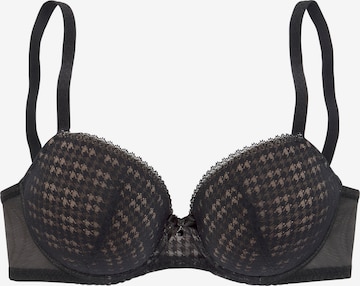 s.Oliver Push-up BH in Schwarz: predná strana