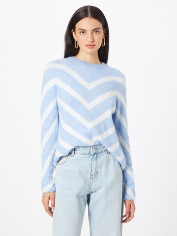 Pull-over 'ELIZA' ONLY en bleu : devant