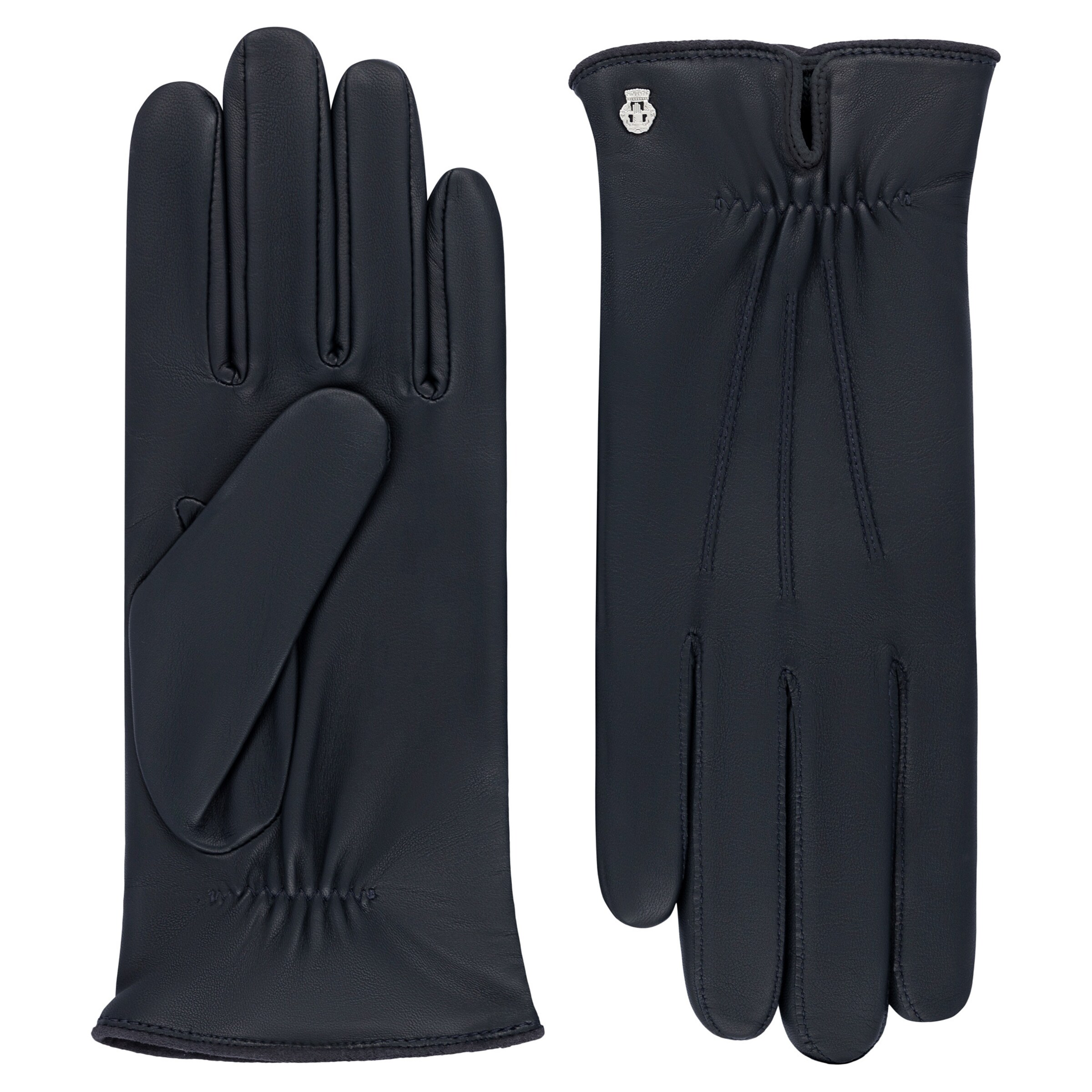 Mezzoguanti 'ANTWERPEN' di Roeckl in blu: frontale