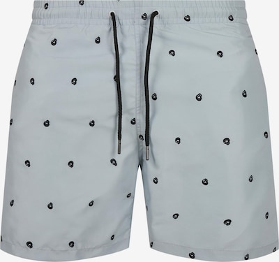 Urban Classics Shorts de bain en gris clair / noir, Vue avec produit