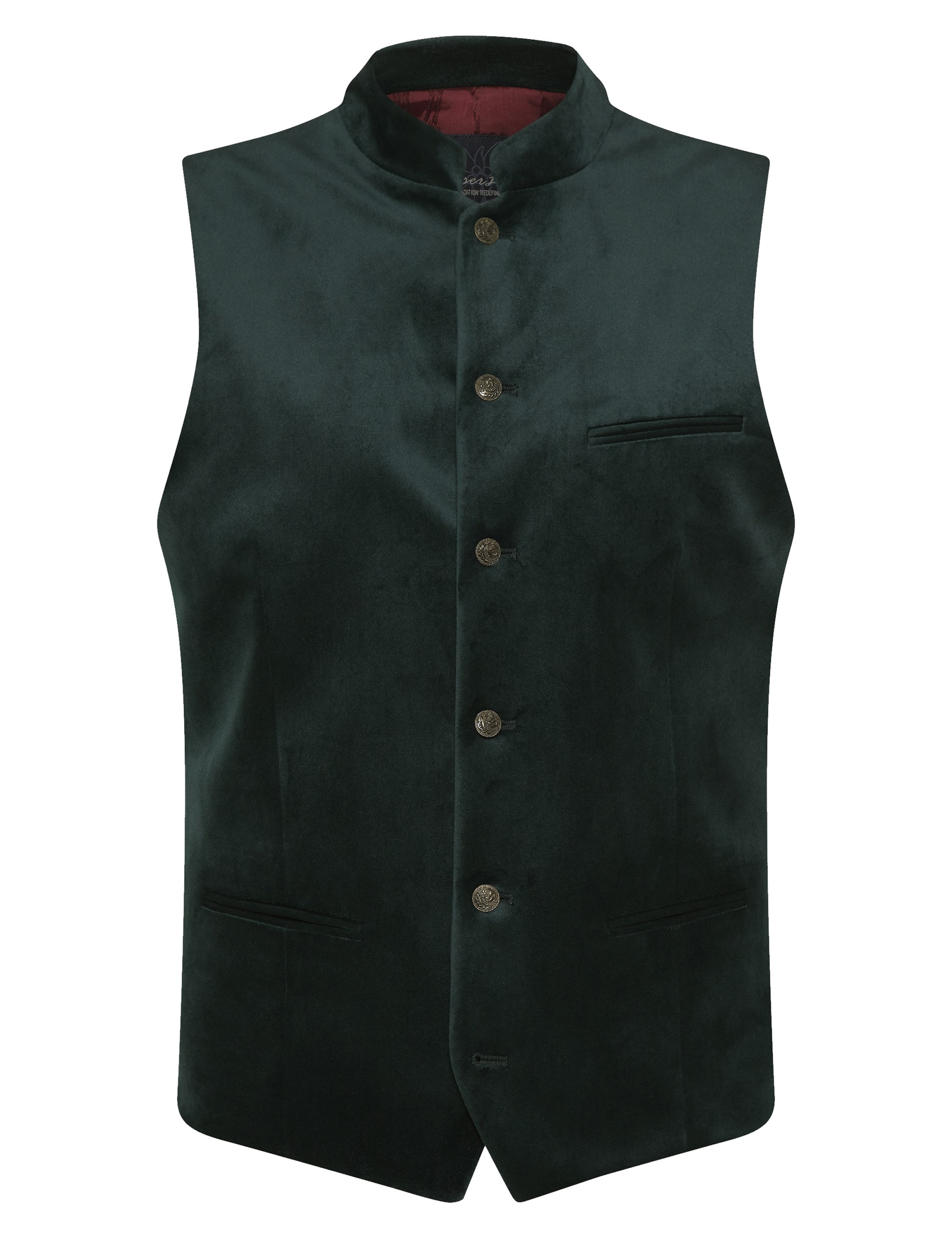 KaiserLich Trachtenweste '4398' in Grün: Vorderseite