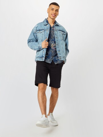 JACK & JONES Normální Chino kalhoty 'DAVE' – černá