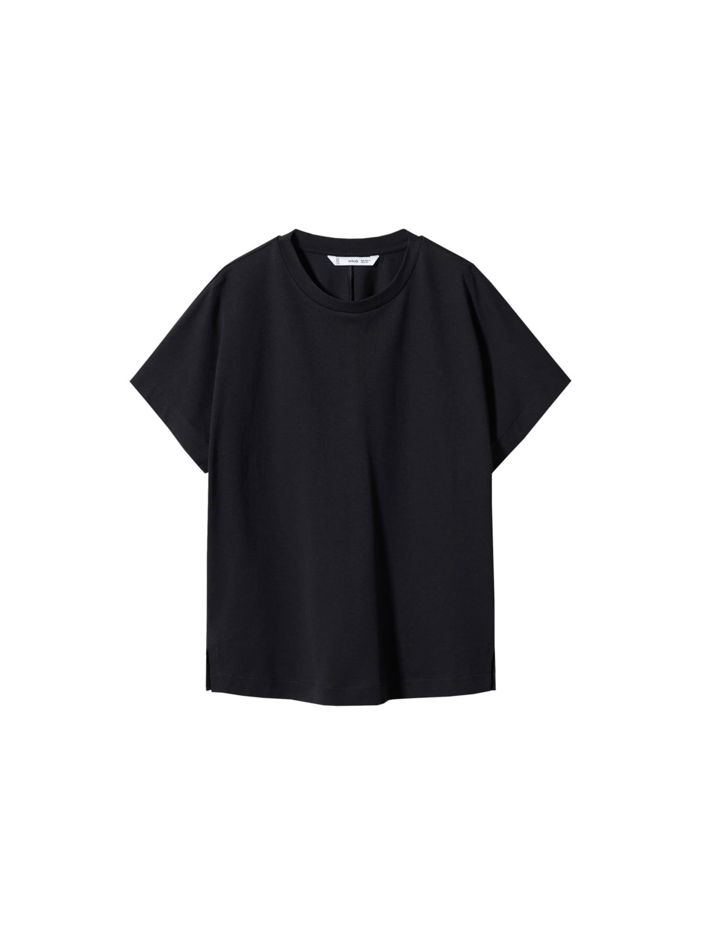 MANGO Tričko 'SEVILLA' – černá: přední strana