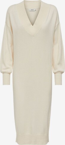 ONLY Knit dress in Beige: front