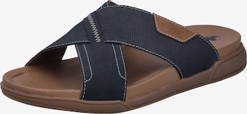 Mule Rieker en bleu : devant