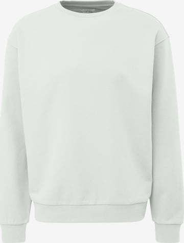 Sweat-shirt QS en blanc : devant