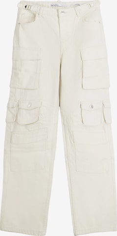 Bershka Cargobroek in Beige: voorkant